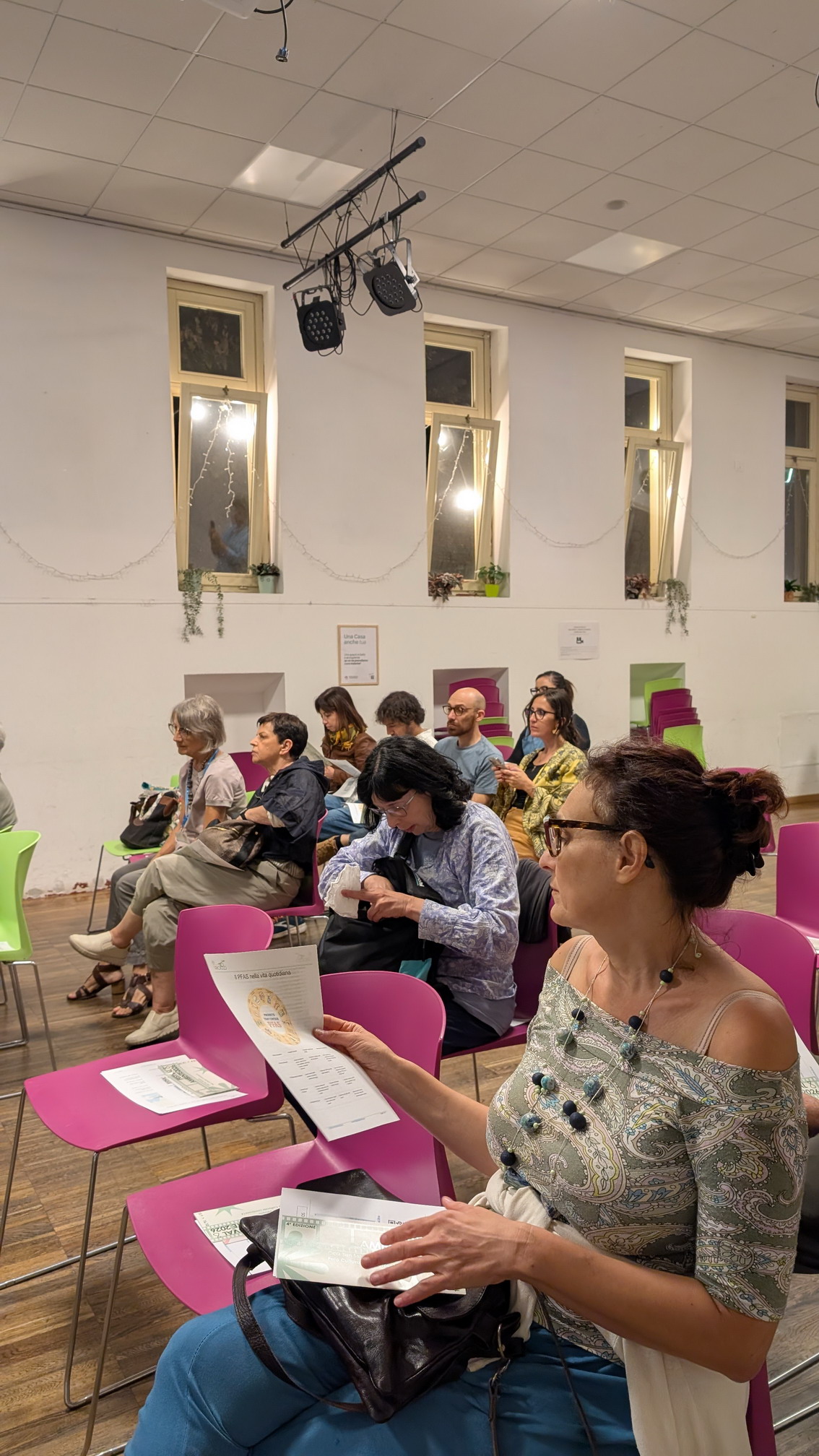Il pubblico durante il dibattito