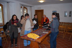 Fotografia della distribuzione della mappa del percorso