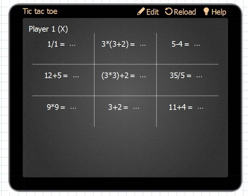 Tris fig. 1 Esercizio "Tris" - illustrato con tre immagini successive