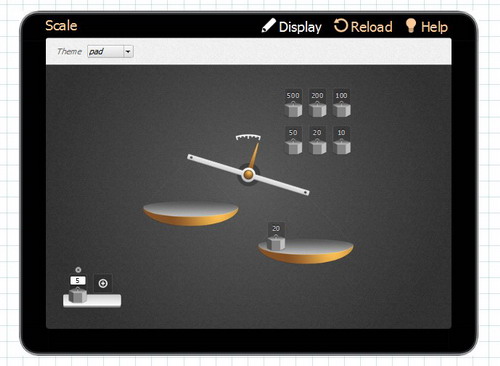L'editing della bilancia Immagine della funzione di editing della bilancia