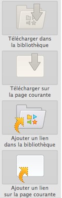 Immagine dei comandi per catturare file multimediali