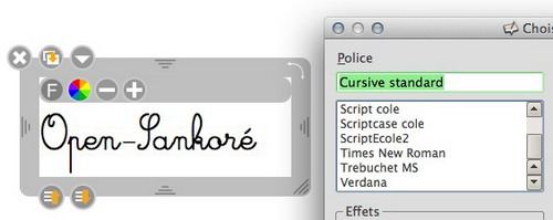 Immagine di esempio di font corsivo
