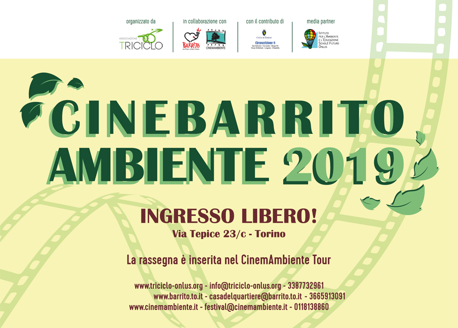 CineBarrito Ambiente 2019 Volantino A6 fronte